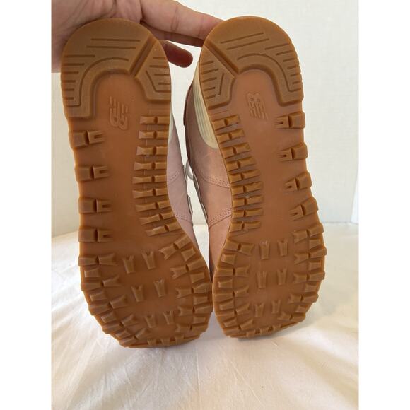 New Balance 574 Sneakers Pink Grey Suede Retro Running Shoes WN Sz 11 Brand New - Picture 5 of 15